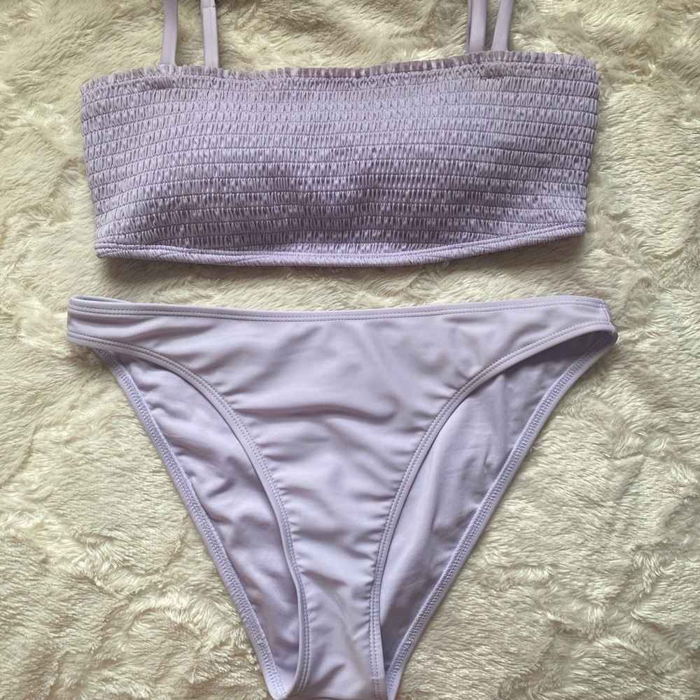 Aeropostale Smocked/Ruched Bikini